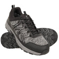 Grey - Close up - Mountain Warehouse Mens Shadow Softshell Waterproof Walking Shoes