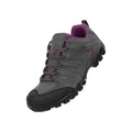 Grey - Front - Mountain Warehouse Womens-Ladies Belfour Suede Waterproof Walking Shoes