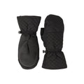 Black - Side - Mountain Warehouse Womens-Ladies Arctic Mist Ski Mittens