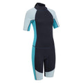 Navy - Side - Mountain Warehouse Womens-Ladies Short Wetsuit