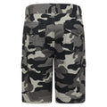 Black - Side - Mountain Warehouse Childrens-Kids Camo Cargo Shorts