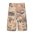 Camouflage Green - Front - Mountain Warehouse Childrens-Kids Camo Cargo Shorts