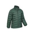 Khaki Green - Side - Mountain Warehouse Childrens-Kids Featherweight Down Jacket