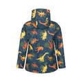 Blue-Yellow-Orange - Side - Mountain Warehouse Childrens-Kids Raindrop Dinosaur Waterproof Jacket And Trousers Set