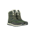 Khaki Green - Front - Mountain Warehouse Womens-Ladies Ice Crystal Waterproof Snow Boots