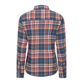 Navy - Back - Mountain Warehouse Womens-Ladies Willow Flannel Shirt