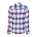 Grey - Back - Mountain Warehouse Womens-Ladies Willow Flannel Shirt