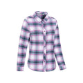 Grey - Side - Mountain Warehouse Womens-Ladies Willow Flannel Shirt