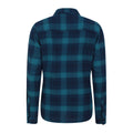 Dark Teal - Back - Mountain Warehouse Womens-Ladies Willow Flannel Shirt