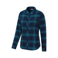 Dark Teal - Lifestyle - Mountain Warehouse Womens-Ladies Willow Flannel Shirt