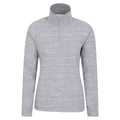 Grey - Front - Mountain Warehouse Womens-Ladies Snowdon Melange Fleece Top