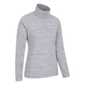 Grey - Back - Mountain Warehouse Womens-Ladies Snowdon Melange Fleece Top