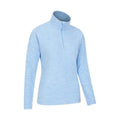 Corn Blue - Back - Mountain Warehouse Womens-Ladies Snowdon Melange Fleece Top