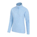 Corn Blue - Side - Mountain Warehouse Womens-Ladies Snowdon Melange Fleece Top