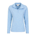 Corn Blue - Lifestyle - Mountain Warehouse Womens-Ladies Snowdon Melange Fleece Top