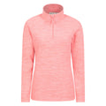 Coral - Front - Mountain Warehouse Womens-Ladies Snowdon Melange Fleece Top