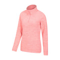 Coral - Back - Mountain Warehouse Womens-Ladies Snowdon Melange Fleece Top