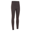 Taupe - Lifestyle - Mountain Warehouse Womens-Ladies Fluffy Fleece Lined Thermal Leggings