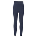 Navy - Front - Mountain Warehouse Womens-Ladies Fluffy Fleece Lined Thermal Leggings