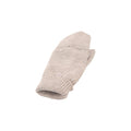 Beige - Lifestyle - Mountain Warehouse Womens-Ladies Fingerless Knitted Mittens