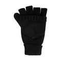 Black - Front - Mountain Warehouse Womens-Ladies Fingerless Knitted Mittens