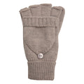 Beige - Front - Mountain Warehouse Womens-Ladies Fingerless Knitted Mittens