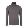 Dark Grey - Front - Mountain Warehouse Mens Meribel Cotton Thermal Top