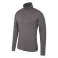 Dark Grey - Side - Mountain Warehouse Mens Meribel Cotton Thermal Top