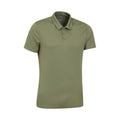 Khaki Green - Back - Mountain Warehouse Mens Endurance IsoCool Polo Shirt