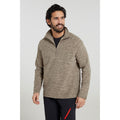 Brown - Front - Mountain Warehouse Mens Snowdon II Fleece Top