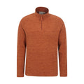 Rust - Front - Mountain Warehouse Mens Snowdon II Fleece Top