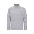 Light Grey - Front - Mountain Warehouse Mens Snowdon II Fleece Top