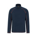 Navy - Front - Mountain Warehouse Mens Ashbourne II Half Zip Fleece Top