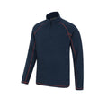 Navy - Side - Mountain Warehouse Mens Ashbourne II Half Zip Fleece Top