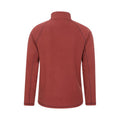 Burgundy - Back - Mountain Warehouse Mens Ashbourne II Half Zip Fleece Top