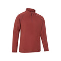 Burgundy - Side - Mountain Warehouse Mens Ashbourne II Half Zip Fleece Top