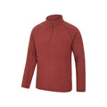 Burgundy - Lifestyle - Mountain Warehouse Mens Ashbourne II Half Zip Fleece Top