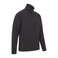 Black - Side - Mountain Warehouse Mens Camber Fleece Top