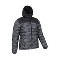 Black - Side - Mountain Warehouse Mens Seasons II Camo Padded Jacket