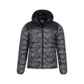 Black - Pack Shot - Mountain Warehouse Mens Seasons II Camo Padded Jacket