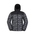 Black - Front - Mountain Warehouse Mens Seasons II Camo Padded Jacket