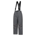 Medium Grey - Side - Mountain Warehouse Childrens-Kids Raptor Ski Trousers