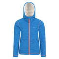 Two Tone Blue - Front - Mountain Warehouse Childrens-Kids Snowdonia II Borg Lined Full Zip Hoodie