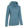 Teal - Back - Mountain Warehouse Womens-Ladies Cowl Neck Fleece Top