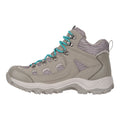 Taupe - Side - Mountain Warehouse Womens-Ladies Adventurer Leopard Print Faux Suede Waterproof Walking Boots