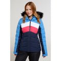 Blue - Front - Mountain Warehouse Womens-Ladies Cascade Padded Ski Jacket