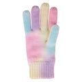 Multicoloured - Back - Mountain Warehouse Childrens-Kids Tie Dye Gloves