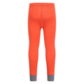 Orange - Back - Mountain Warehouse Childrens-Kids II Merino Wool Base Layer Bottoms