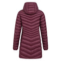 Burgundy - Side - Mountain Warehouse Womens-Ladies Florence Long Padded Jacket