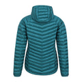 Teal - Back - Mountain Warehouse Womens-Ladies Skyline Extreme Hydrophobic Down Jacket